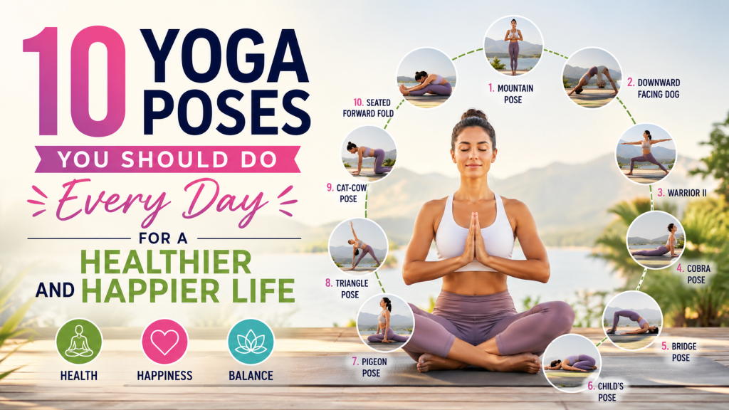 The 10 Yoga Poses You Should Do Every Day for a Healthier and Happier Life