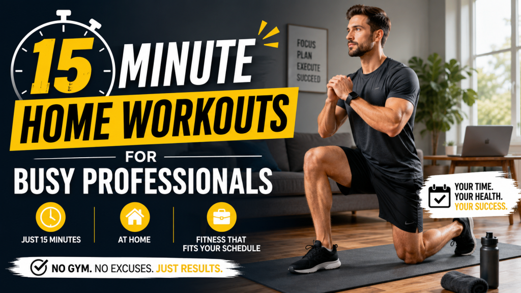 15-Minute Home Workouts for Busy Professionals: Stay Fit Without Sacrificing Your Schedule