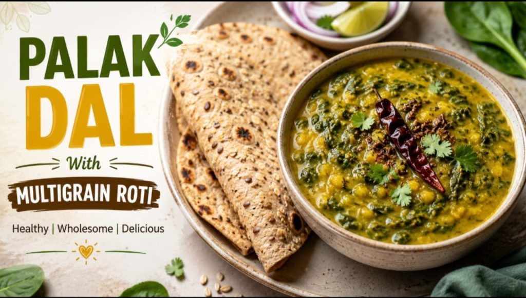 Palak Dal with Multigrain Roti – A Healthy & Delicious Weight Loss Meal